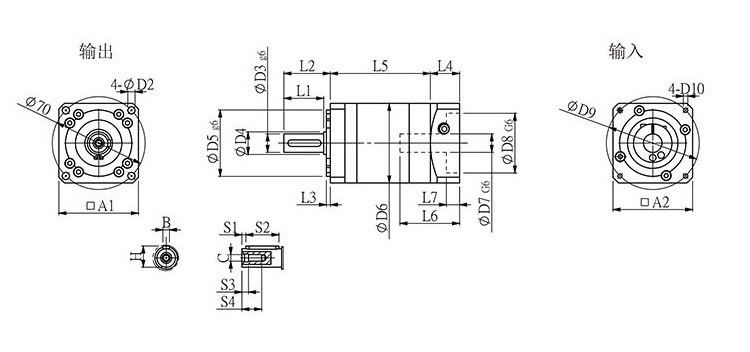 JRF步進(jìn)減速機(jī)圖紙