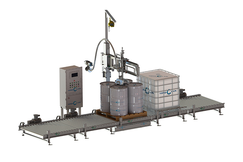 YL-1500-2 200L IBC桶共用型液體灌裝機